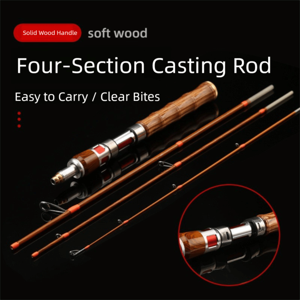 Fishing Rod Spinning - คันเบ็ดตกปลาแบบสปินนิ่ง 4 ท่อน คันเบ็ดตกปลาแบบสปินนิ่ง UL Power