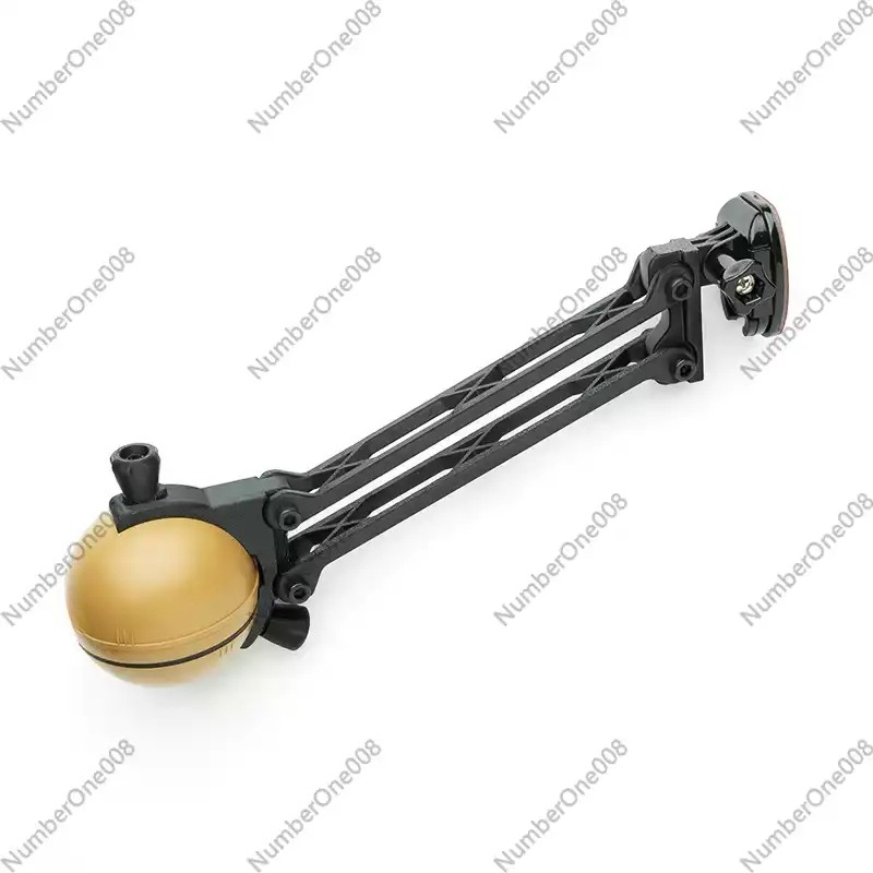 Fishing Rod Boat - ขาตั้งเครื่องวัดความลึกโซนาร์พร้อมแขนคู่แบบ 3 แกน สำหรับเรือคายัค ตรวจจับสัตว์น้ำ อุปกรณ์เสริมสำหรับตกปลา