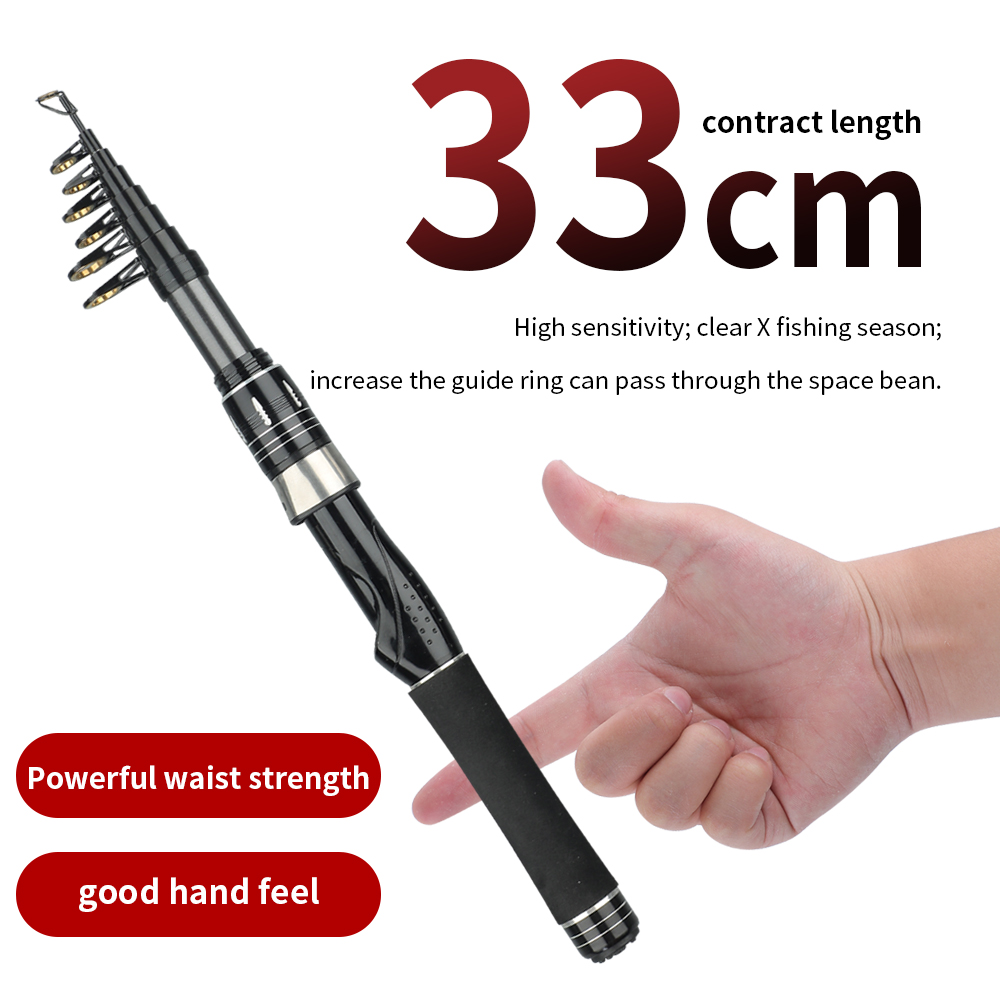 คันเบ็ดพกพาขนาดเล็ก 33 ซม. แบบ - Fishing Rod Surf บทวิจารณ์และราคา