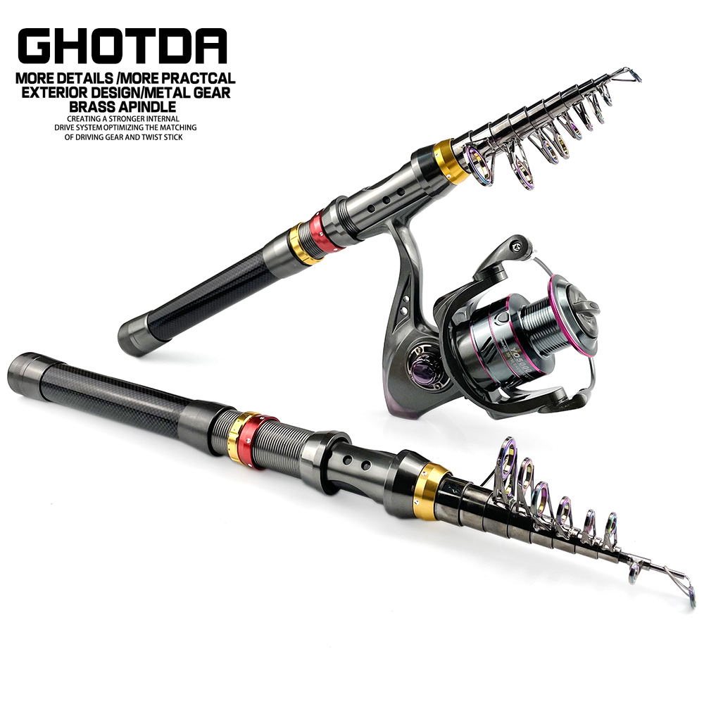 1.8-3.6M คาร์บอนไฟเบอร์ตกปลา R - Fishing Rod Surf บทวิจารณ์และราคา