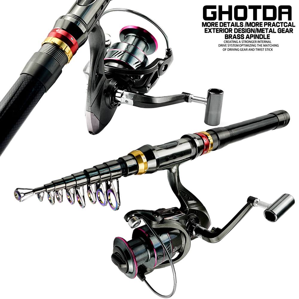 1.8-3.6M คาร์บอนไฟเบอร์ตกปลา R - Fishing Rod Surf บทวิจารณ์และราคา