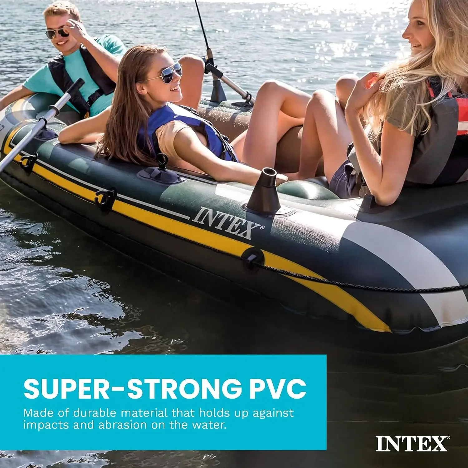 ชุดเรือยาง INTEX 66332EP รุ่น  - Fishing Rod Boat บทวิจารณ์และราคา