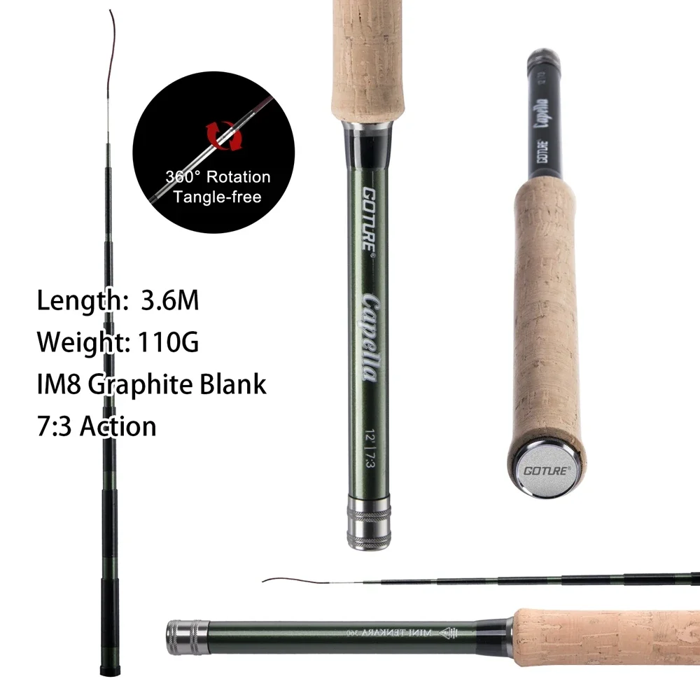 ชุดคันเบ็ดตกปลาแบบเท็นคาร่า Go - Fishing Rod Fly บทวิจารณ์และราคา